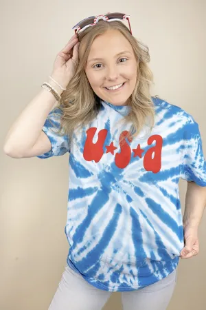 Groovy USA Red Puff Vinyl Cyclone Pinwheel Tee