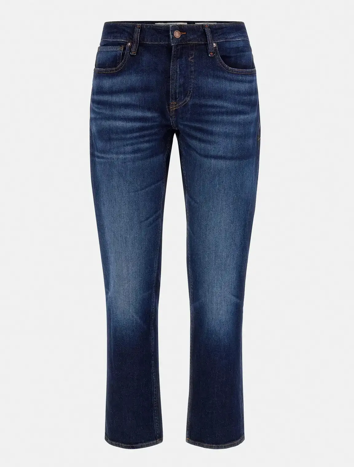 Guess Mens Jeans Angels Slim Fit Dark Wash Blue