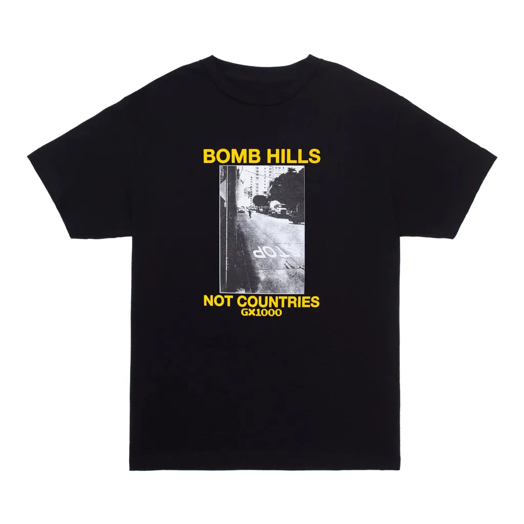 GX1000 Bomb Hills Not Countries T-Shirt - Black