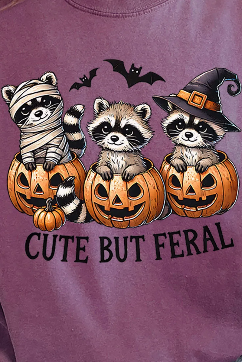 Halloween Cute But Feral Comfort Colors Adult Ring-Spun Cotton Tee