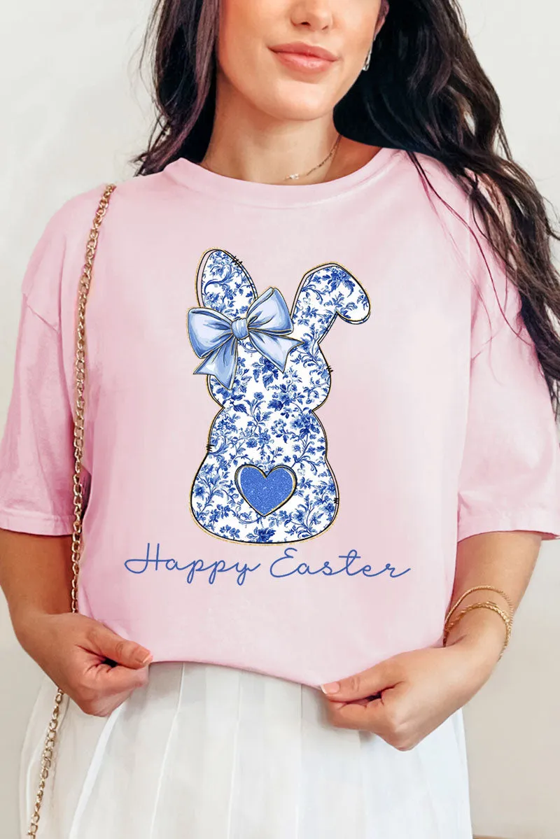 Happy Easter Chinoiserie Bunny Comfort Colors Adult Ring-Spun Cotton Tee