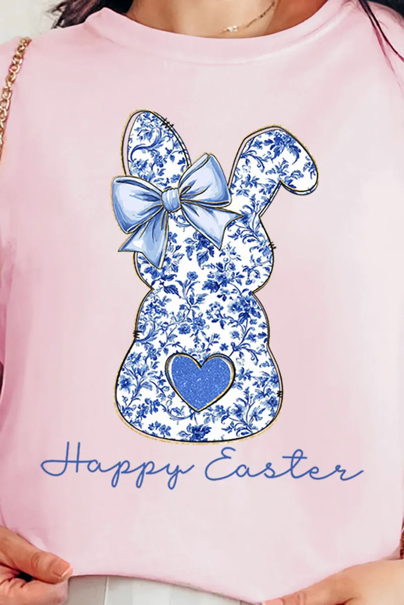 Happy Easter Chinoiserie Bunny Comfort Colors Adult Ring-Spun Cotton Tee
