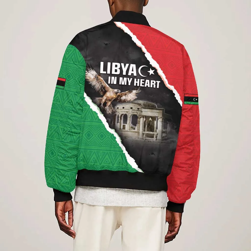 Happy Libya Independence Day Bomber Jacket Libya In My Heart LT05