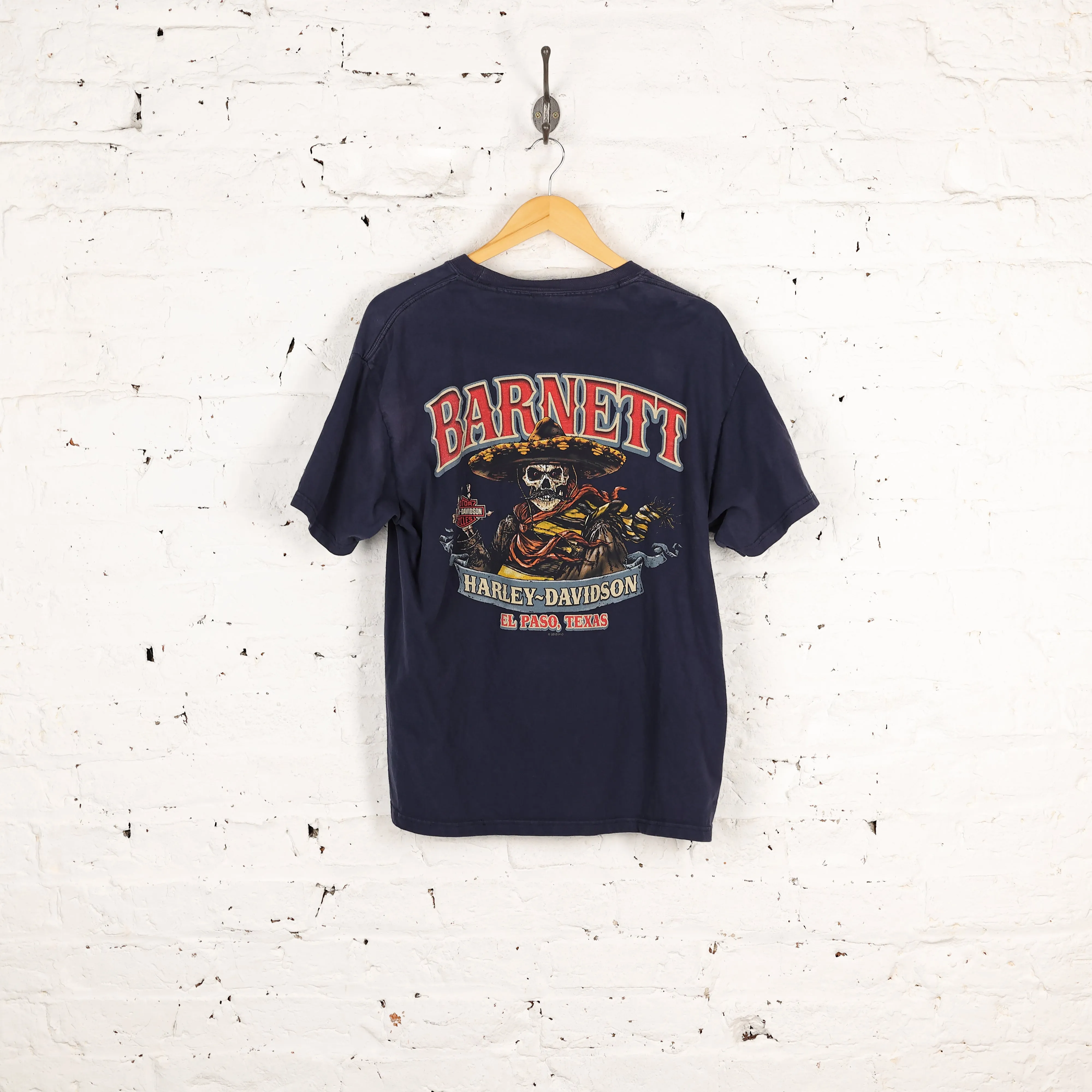 Harley Davidson Barnett Texas Dealership T Shirt - Blue - L