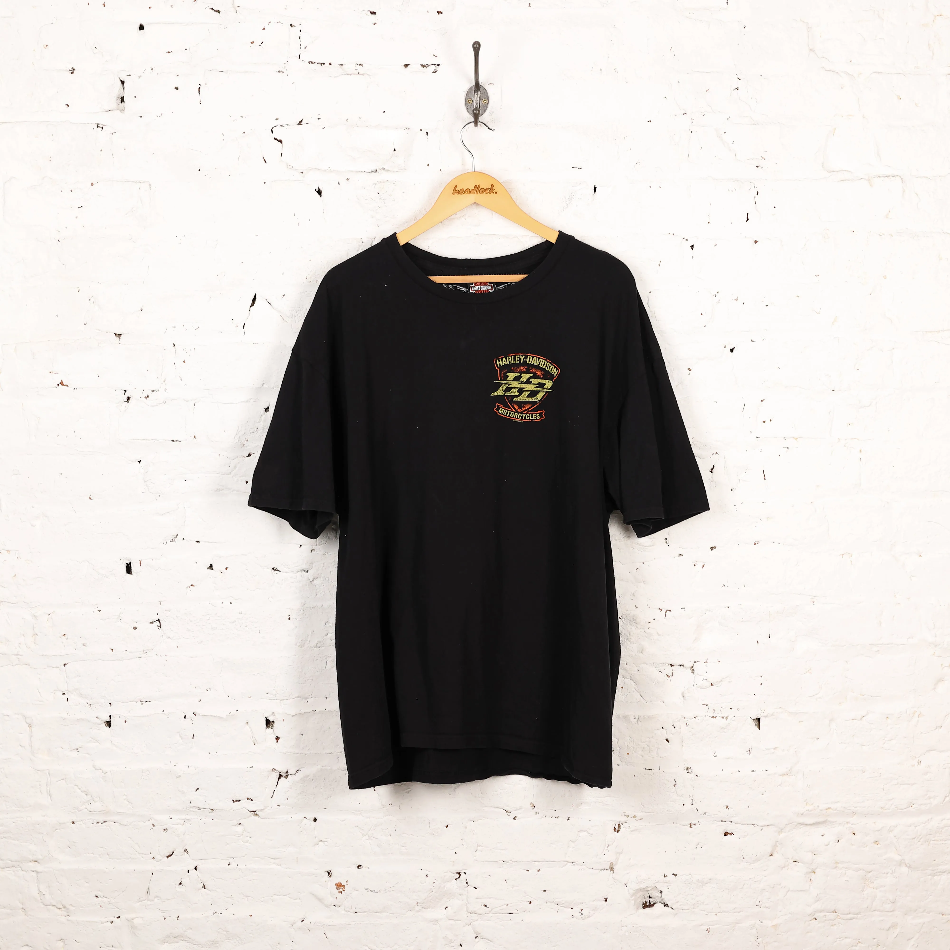 Harley Davidson Motor Cycles Cowboy Texas T Shirt - Black - XL