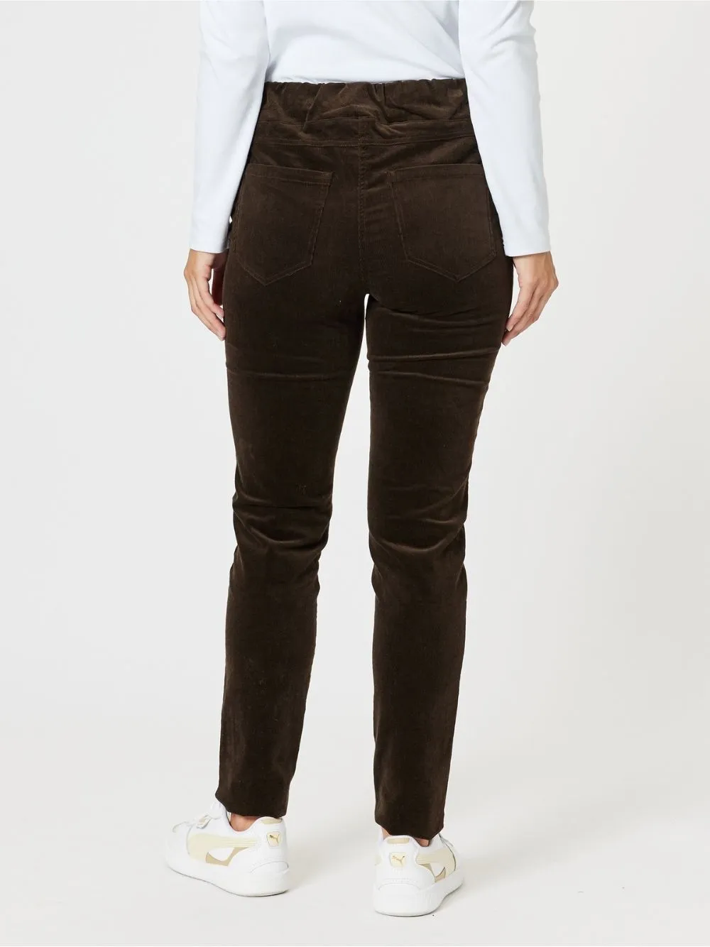 Harper Cord Pant - Chocolate