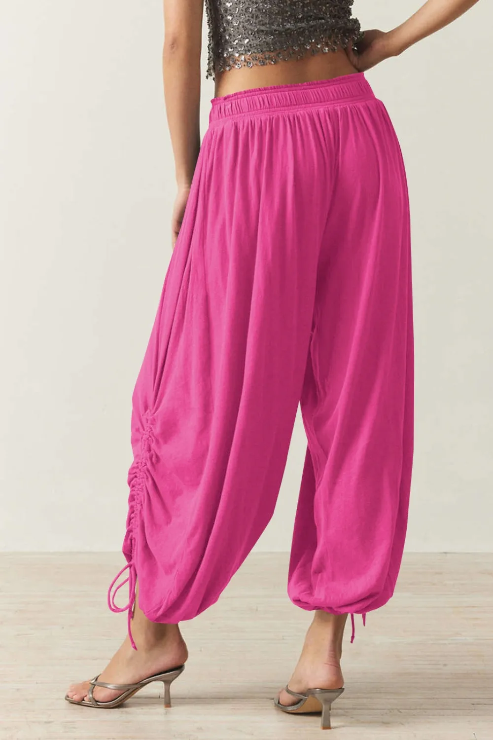 Hazel Blues® |  Drawstring Ruched Pants