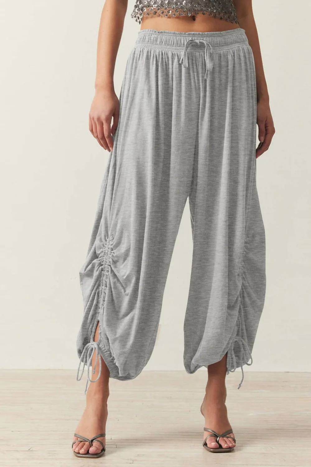 Hazel Blues® |  Drawstring Ruched Pants