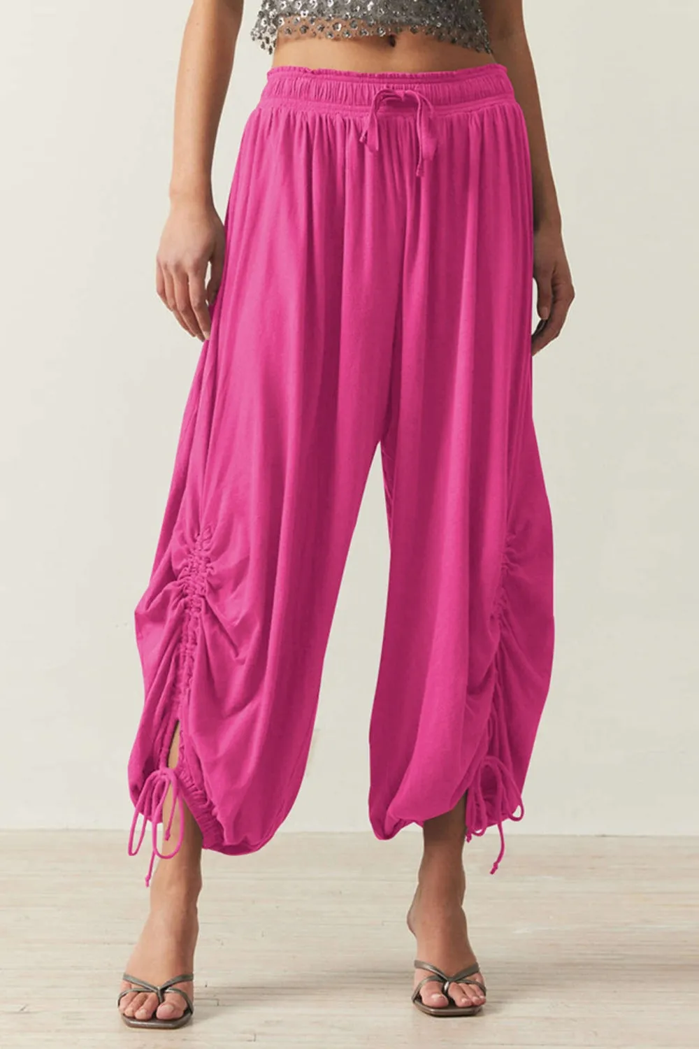 Hazel Blues® |  Drawstring Ruched Pants