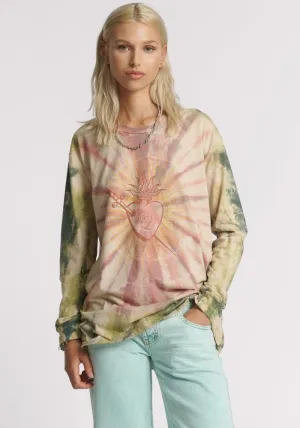 Heart O Steel Tie Dye Longsleeve Tee