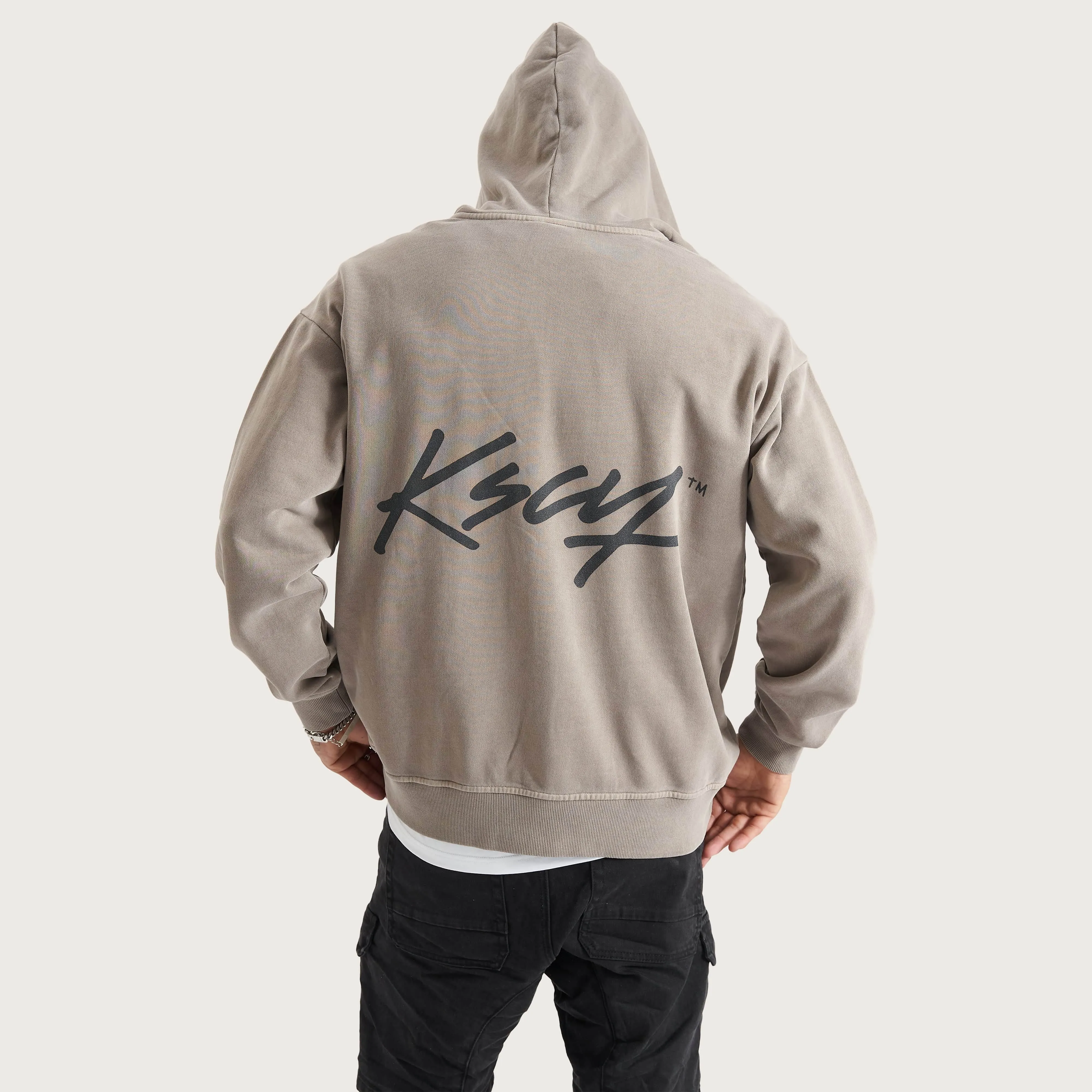 Hedda Relaxed Zip-up Hoodie Pigment Driftwood