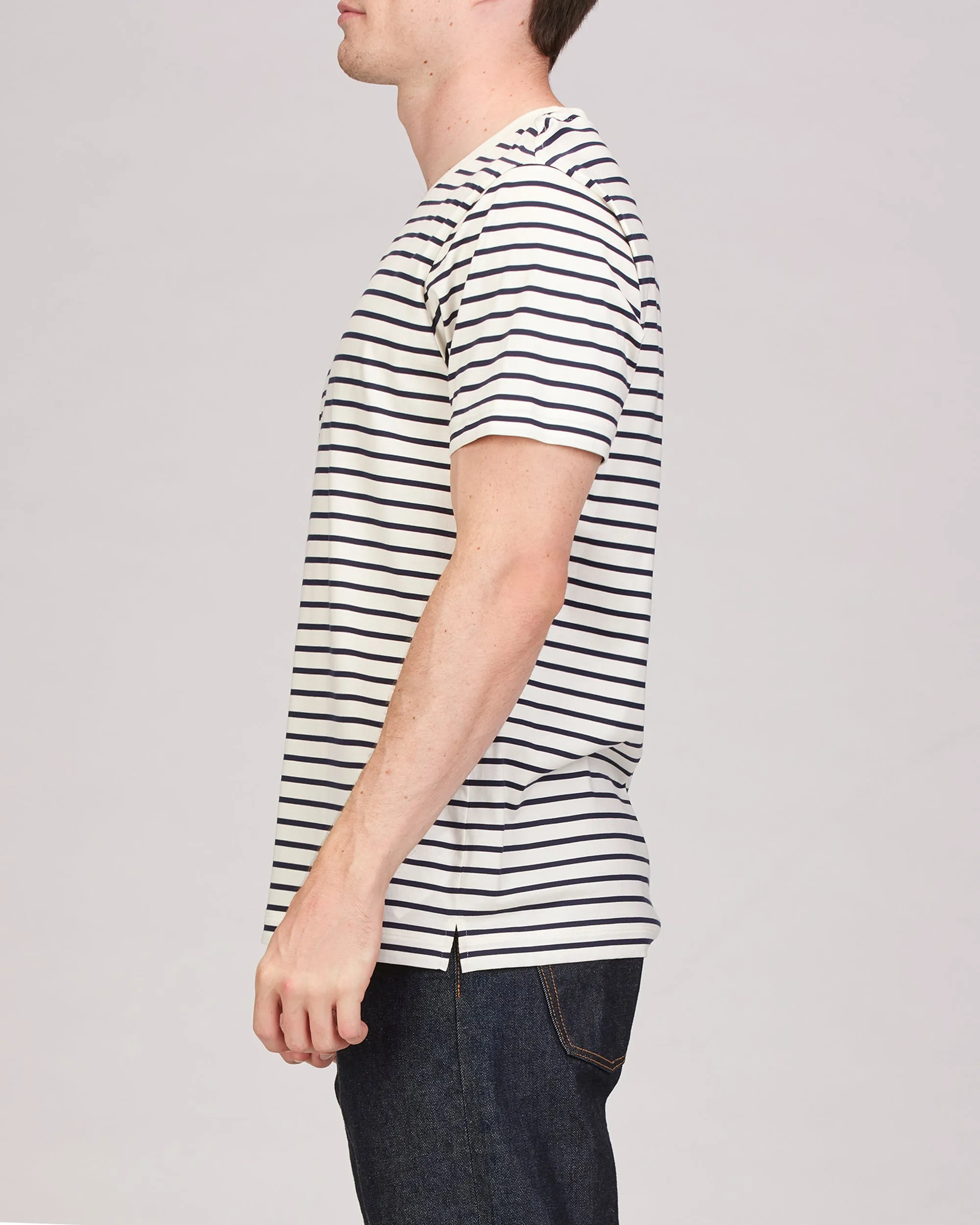 Henri Short Sleeve Striped Classic T-Shirt