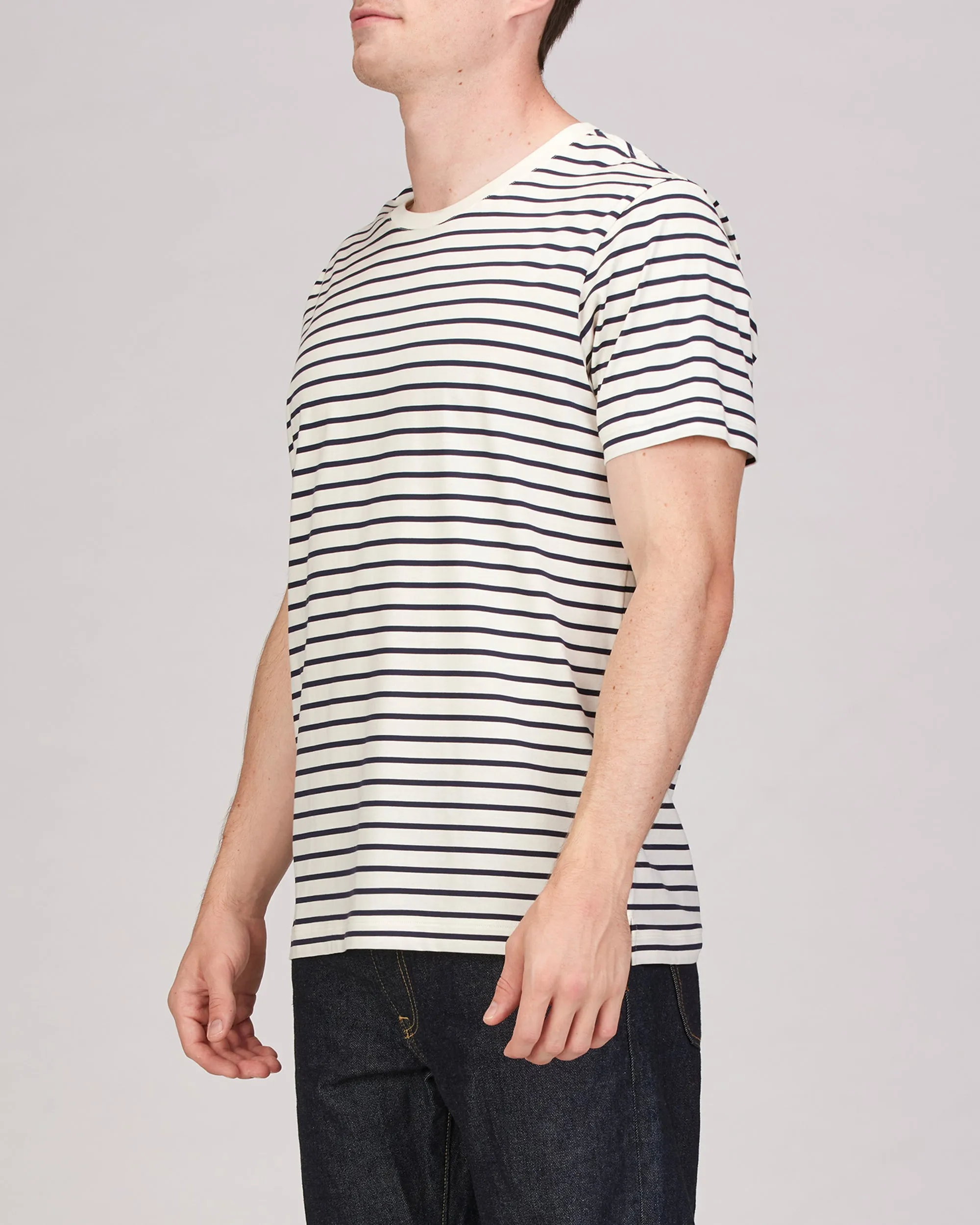 Henri Short Sleeve Striped Classic T-Shirt