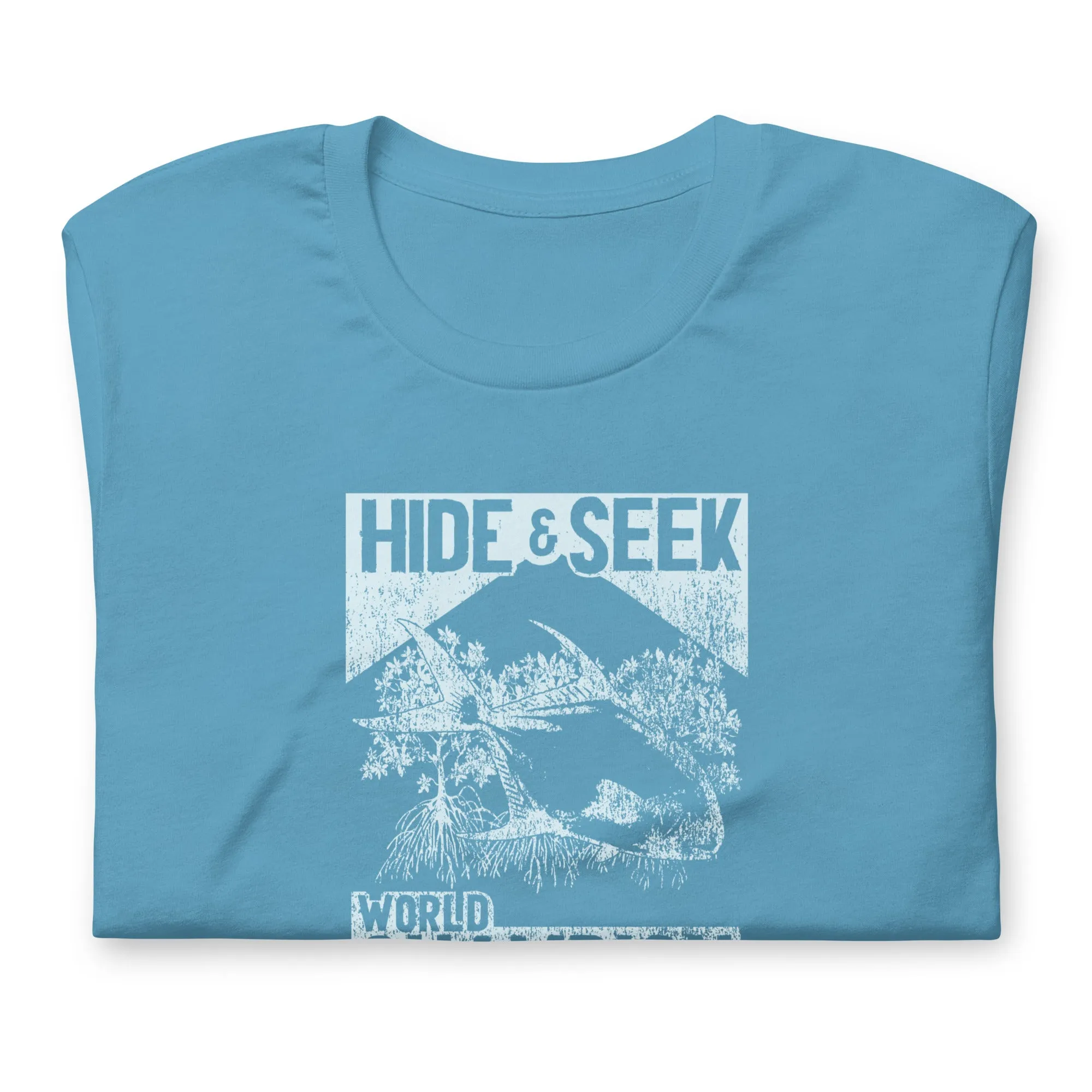 Hide & Seek lt blue graphic SS