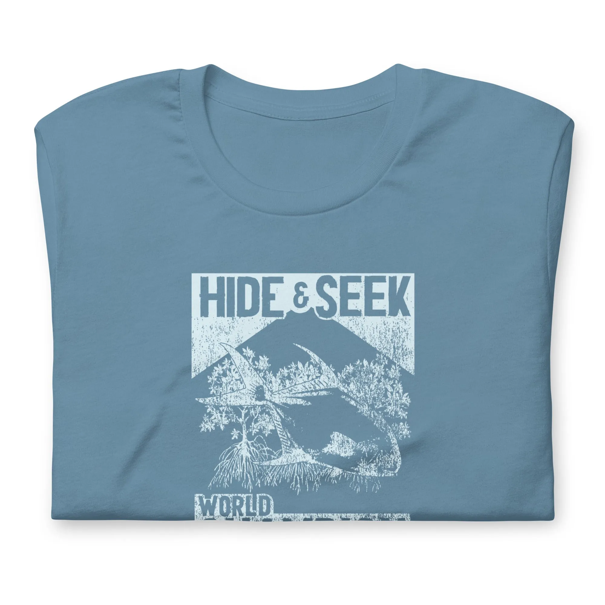 Hide & Seek lt blue graphic SS