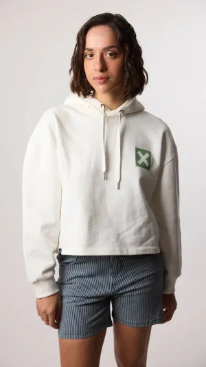 HOODIE MUJER NATURE BLANCO ROTO