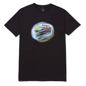 Huf Men x Pleasures Party Line SS Tee TS01801-BLK
