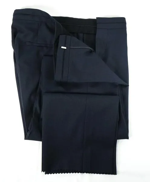 HUGO BOSS - Wide Shawl Collar Satin tipped 1-Button Blue Tuxedo Suit SILK - 42R