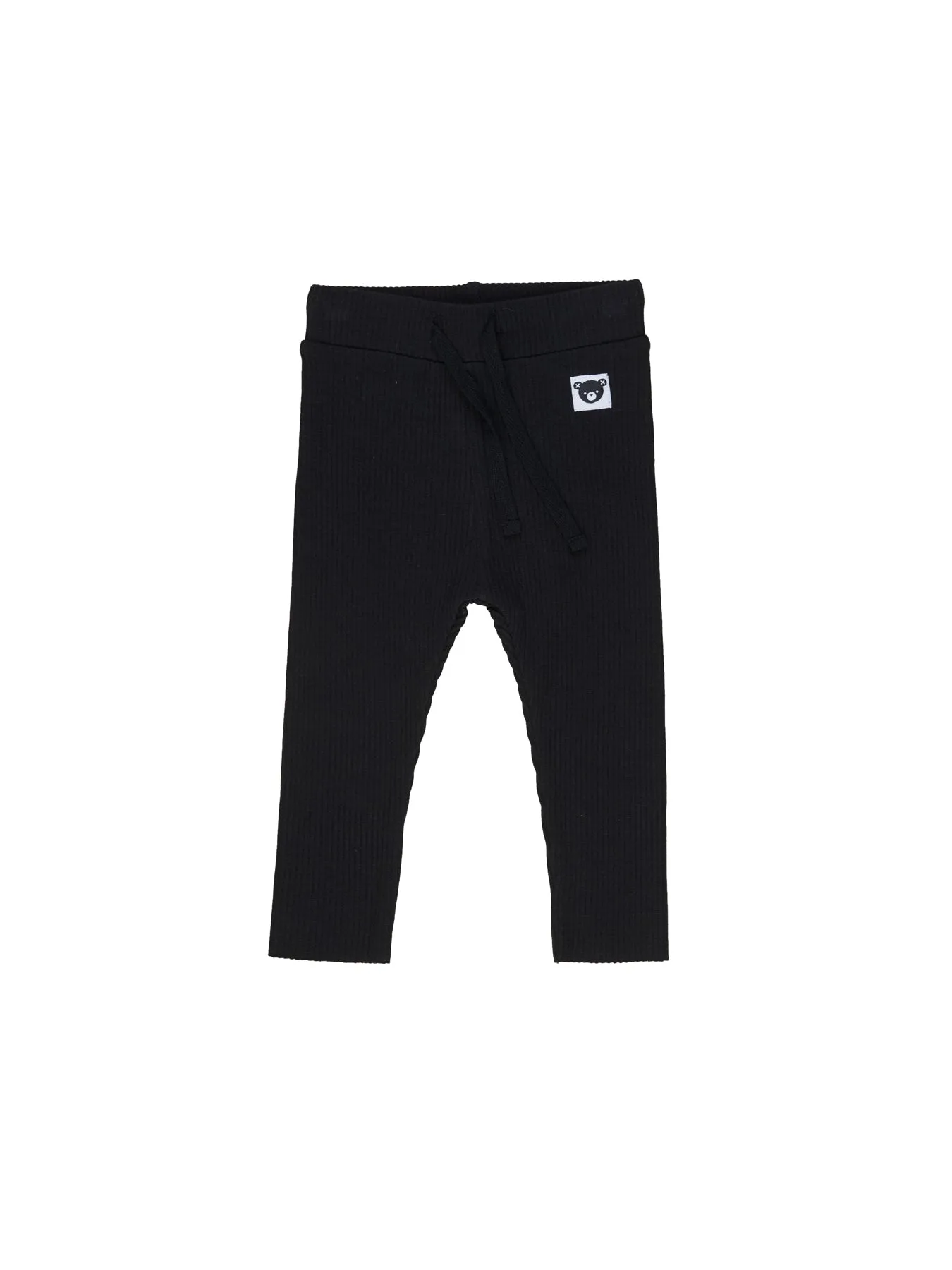 HuxBaby - Black Ribbed Legging