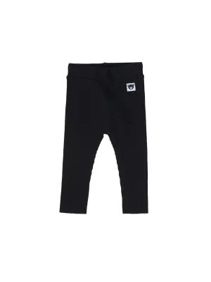 HuxBaby - Black Ribbed Legging