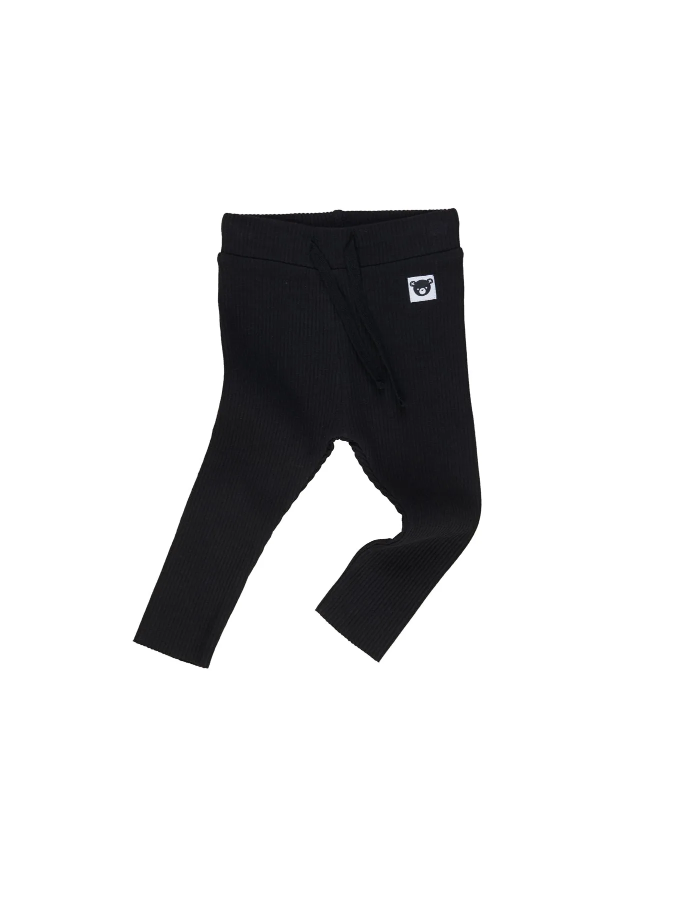 HuxBaby - Black Ribbed Legging