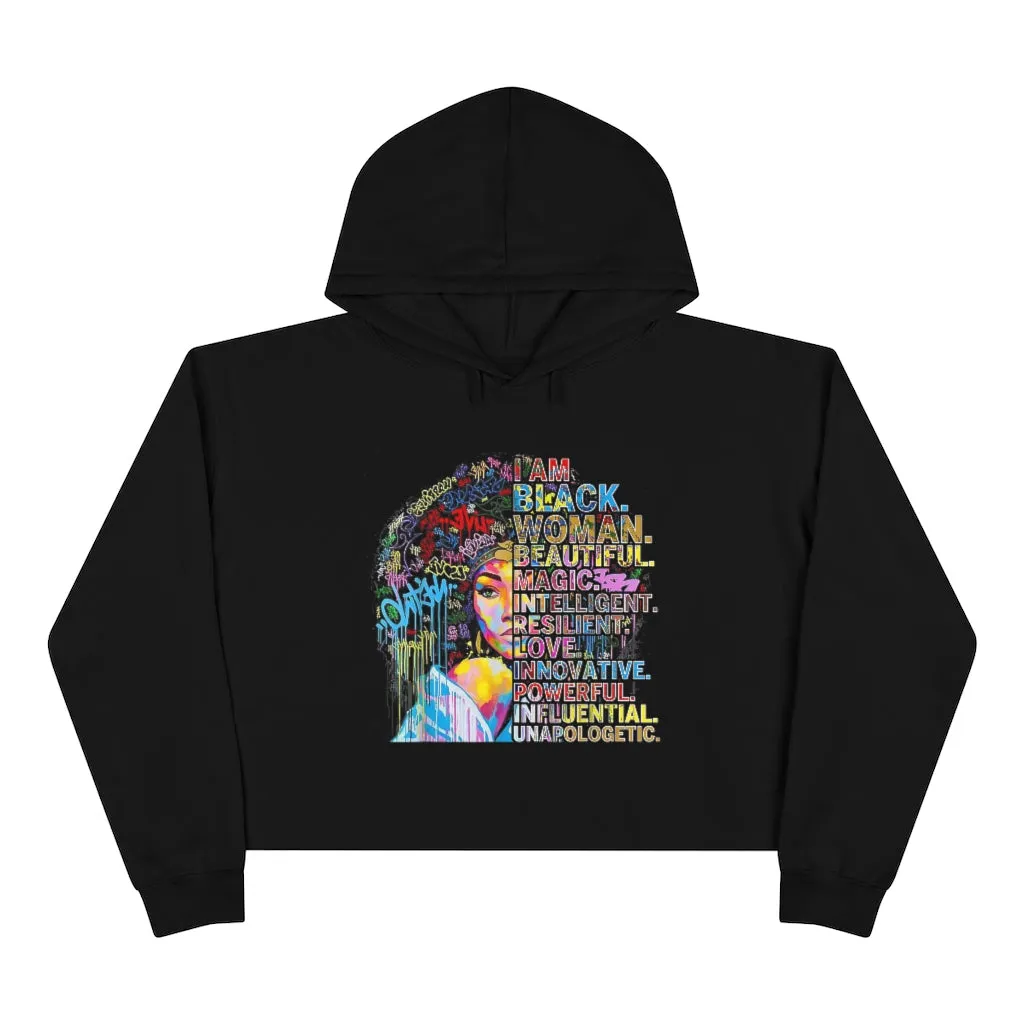 I Am Crop Hoodie