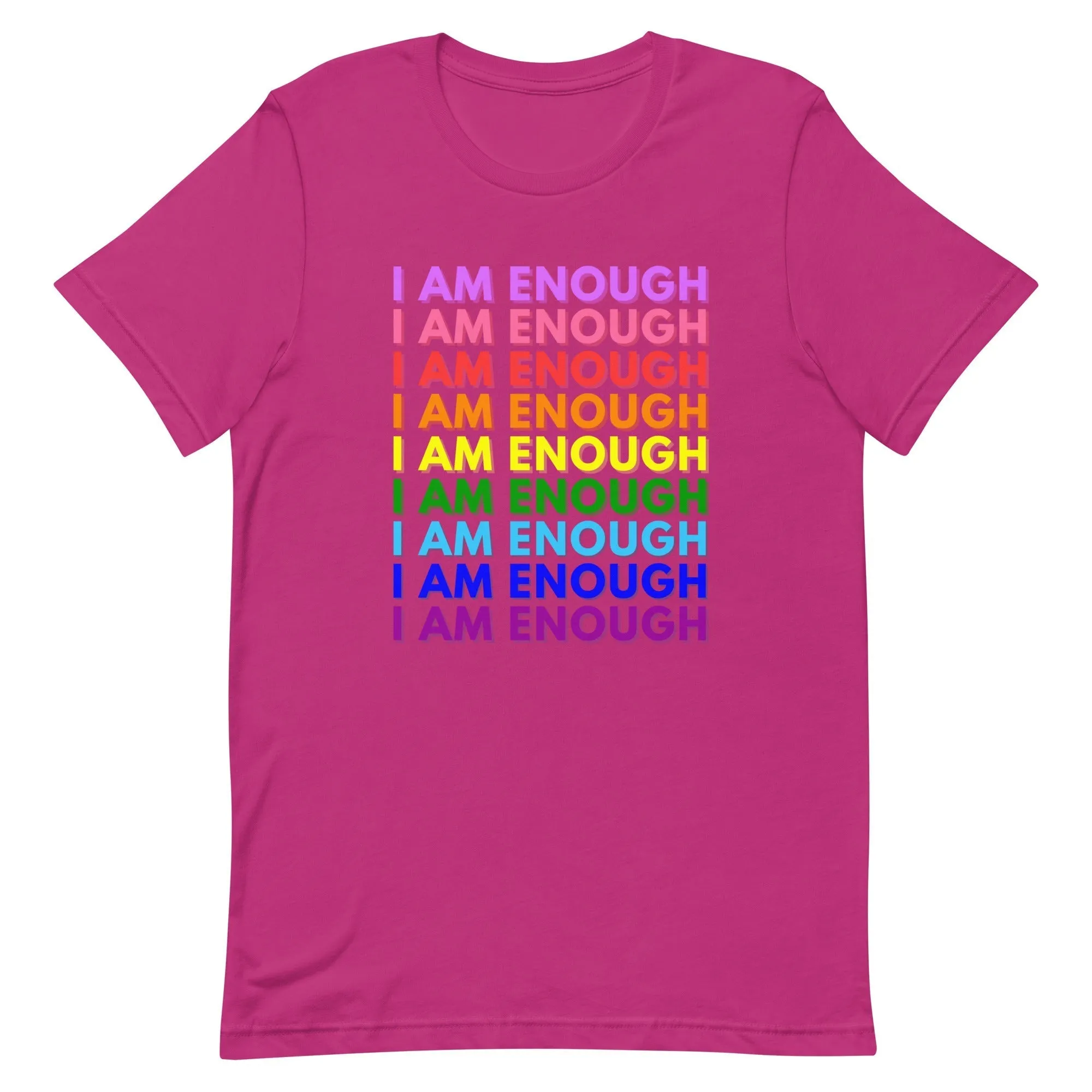 I AM ENOUGH PRIDE Mental Health Inspirational Custom Graphic T-Shirt