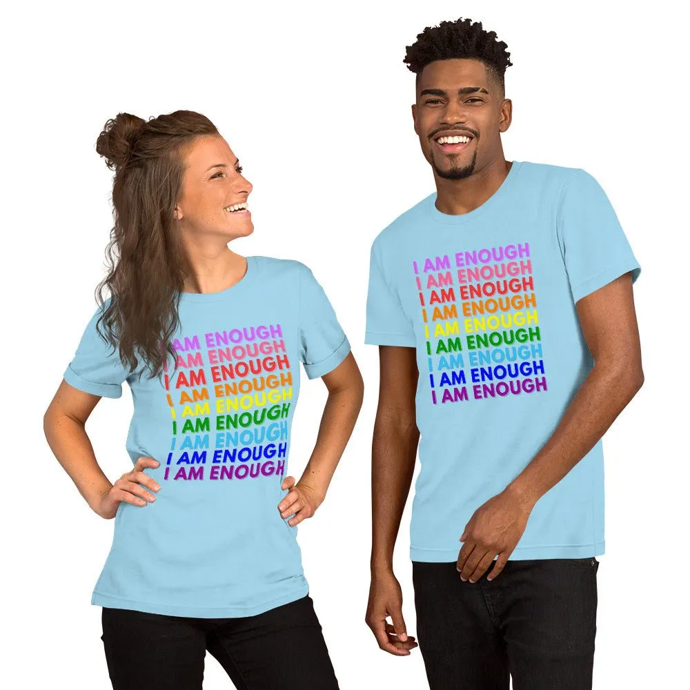 I AM ENOUGH PRIDE Mental Health Inspirational Custom Graphic T-Shirt