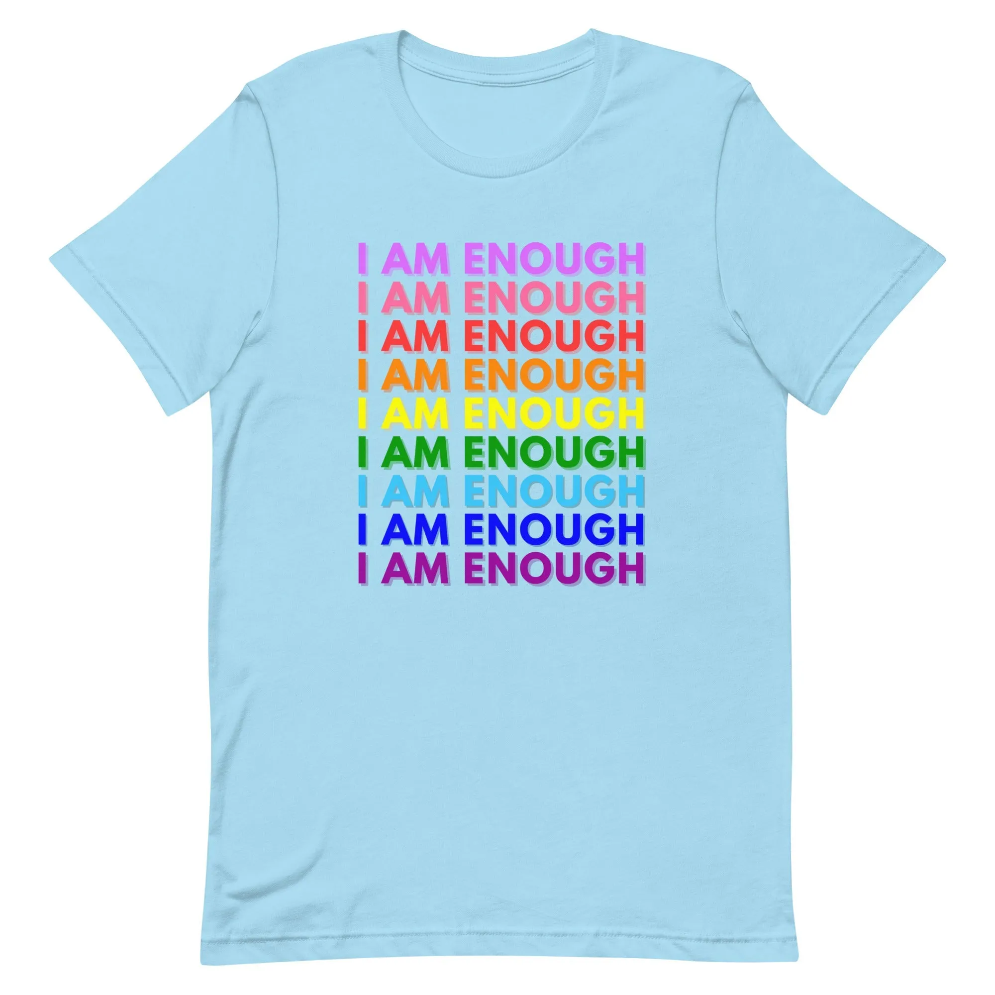 I AM ENOUGH PRIDE Mental Health Inspirational Custom Graphic T-Shirt