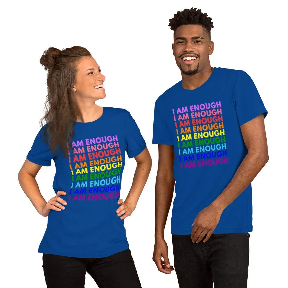 I AM ENOUGH PRIDE Mental Health Inspirational Custom Graphic T-Shirt