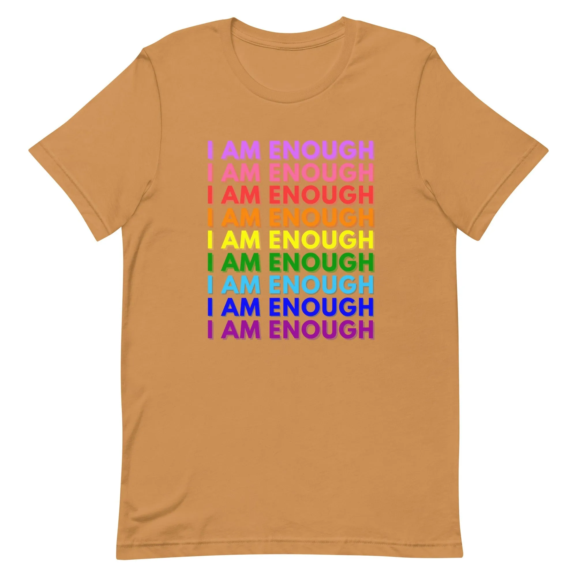 I AM ENOUGH PRIDE Mental Health Inspirational Custom Graphic T-Shirt