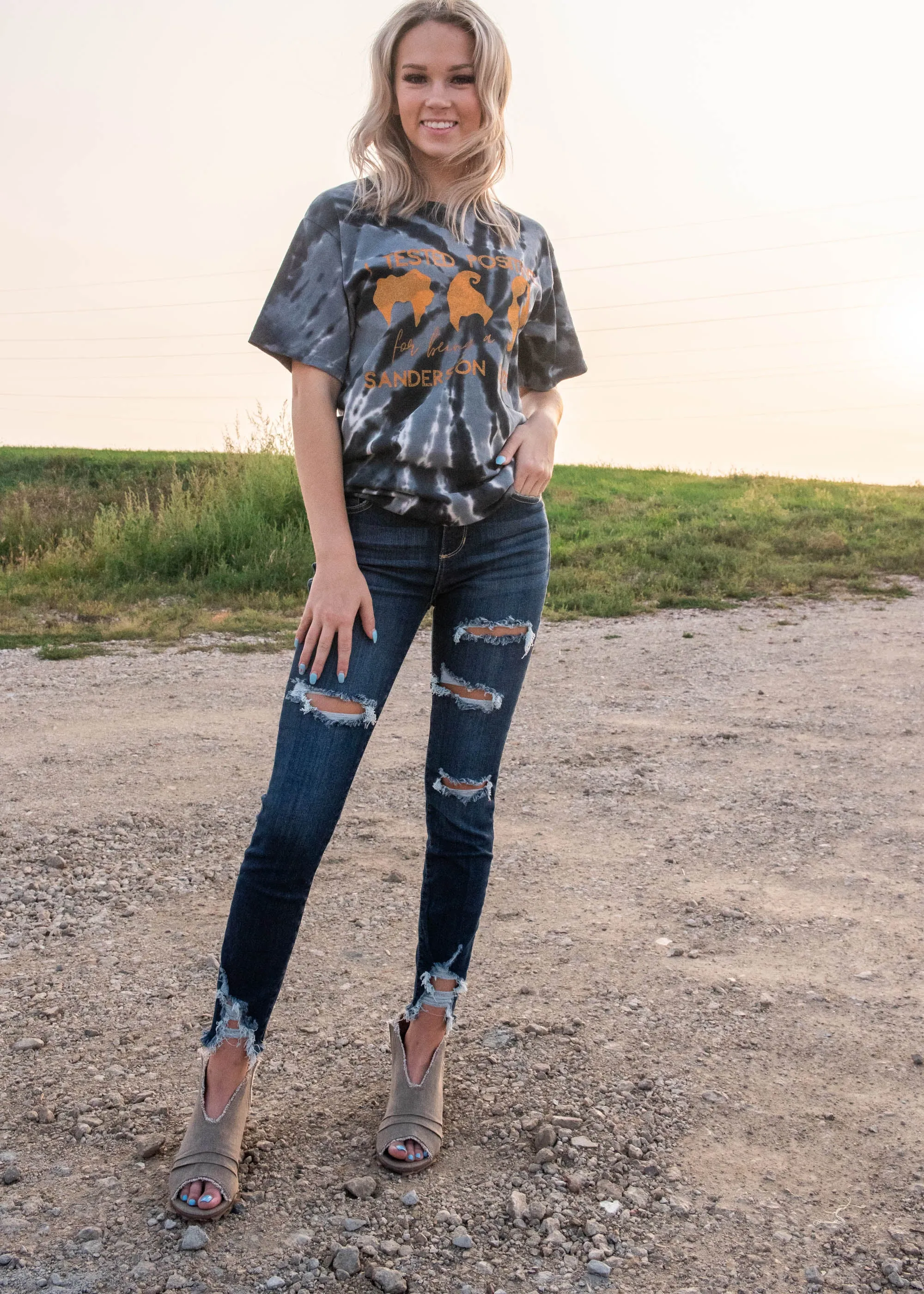 I Tested Positive for Sanderson Sister Tie Dye T-Shirt - Final Sale**