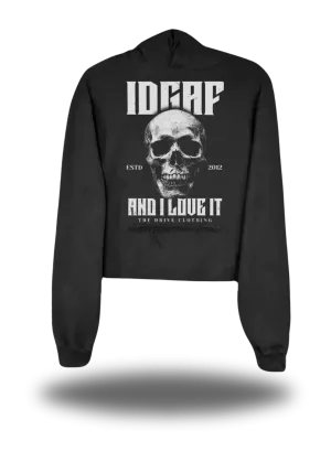 IDGAF CROP HOODIE