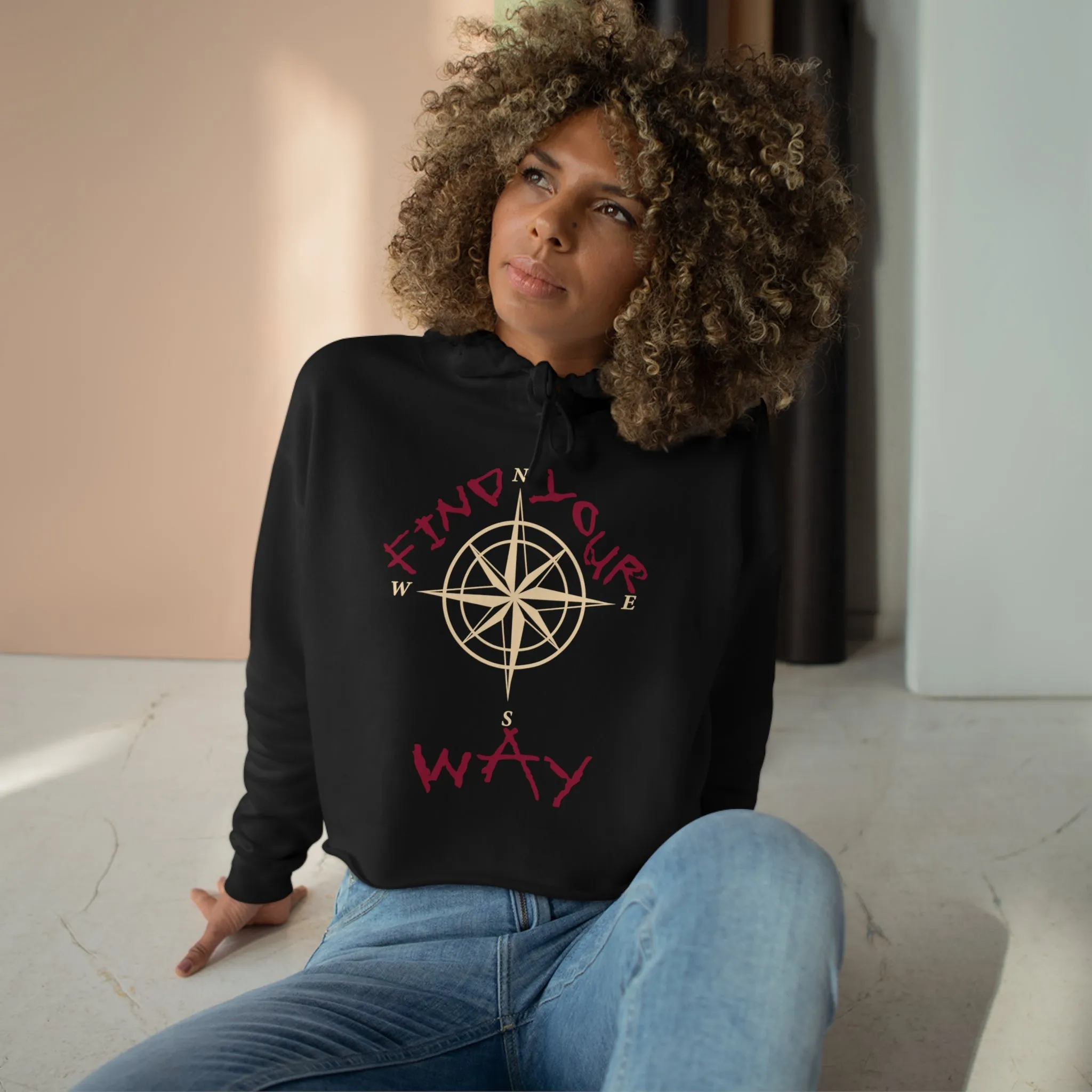IR Find Your Way Crop Hoodie (POD)