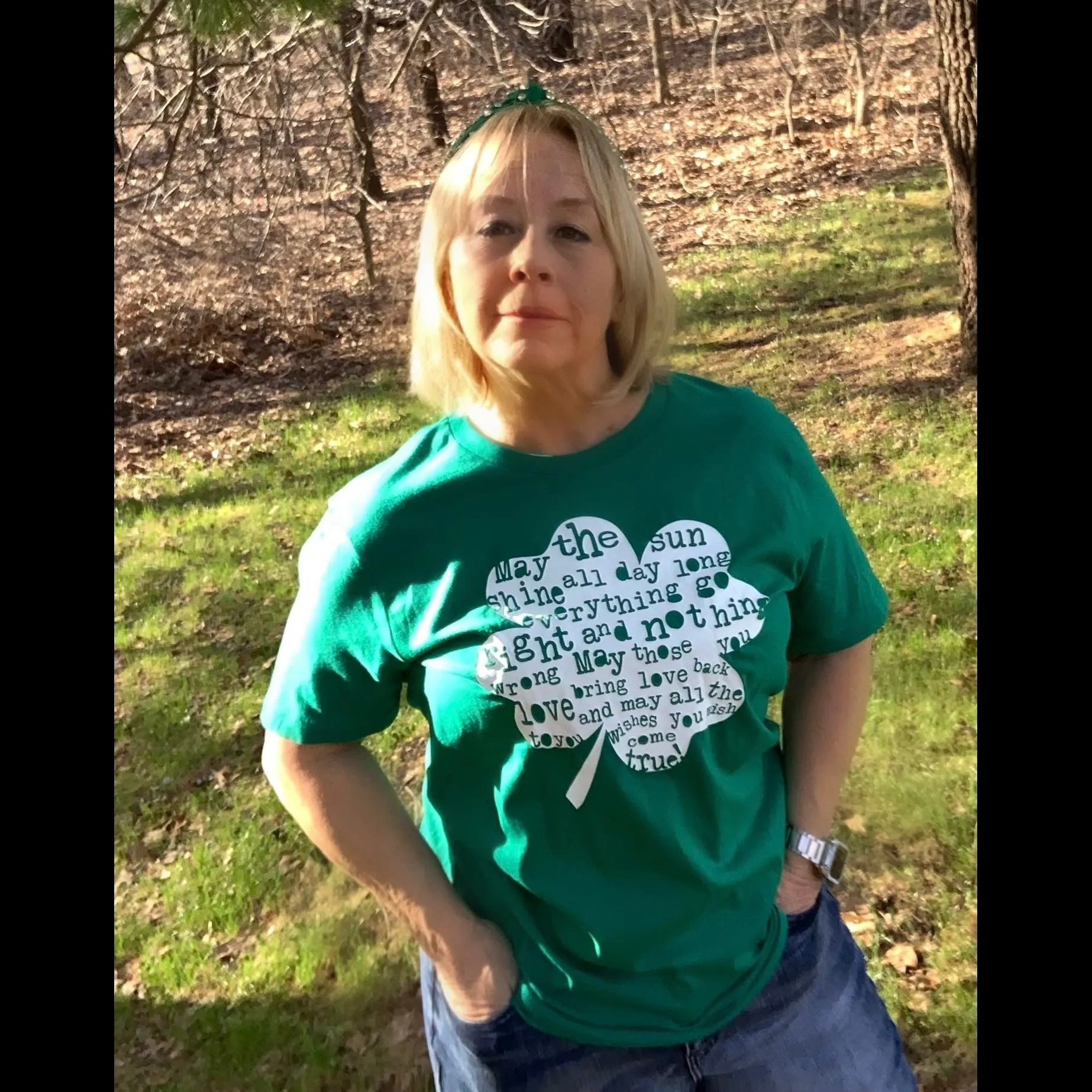 Irish Shamrock Blessing Graphic Tee