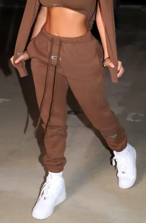 Ivy Luxe Trackpant - Chocolate