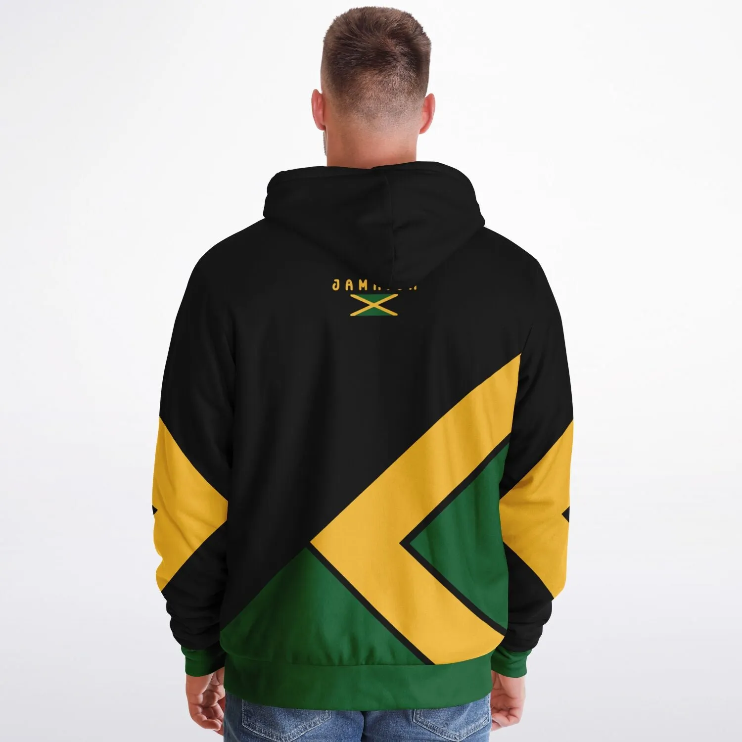 Jamaica Fleece Lined Zip Up Hoodie