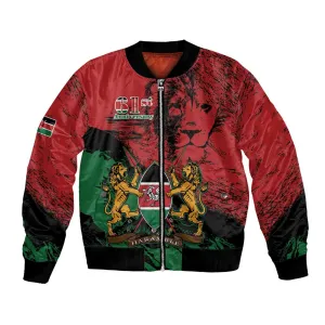 Jamhuri Ya Kenya Bomber Jacket African Lion - Coat Of Arms LT15