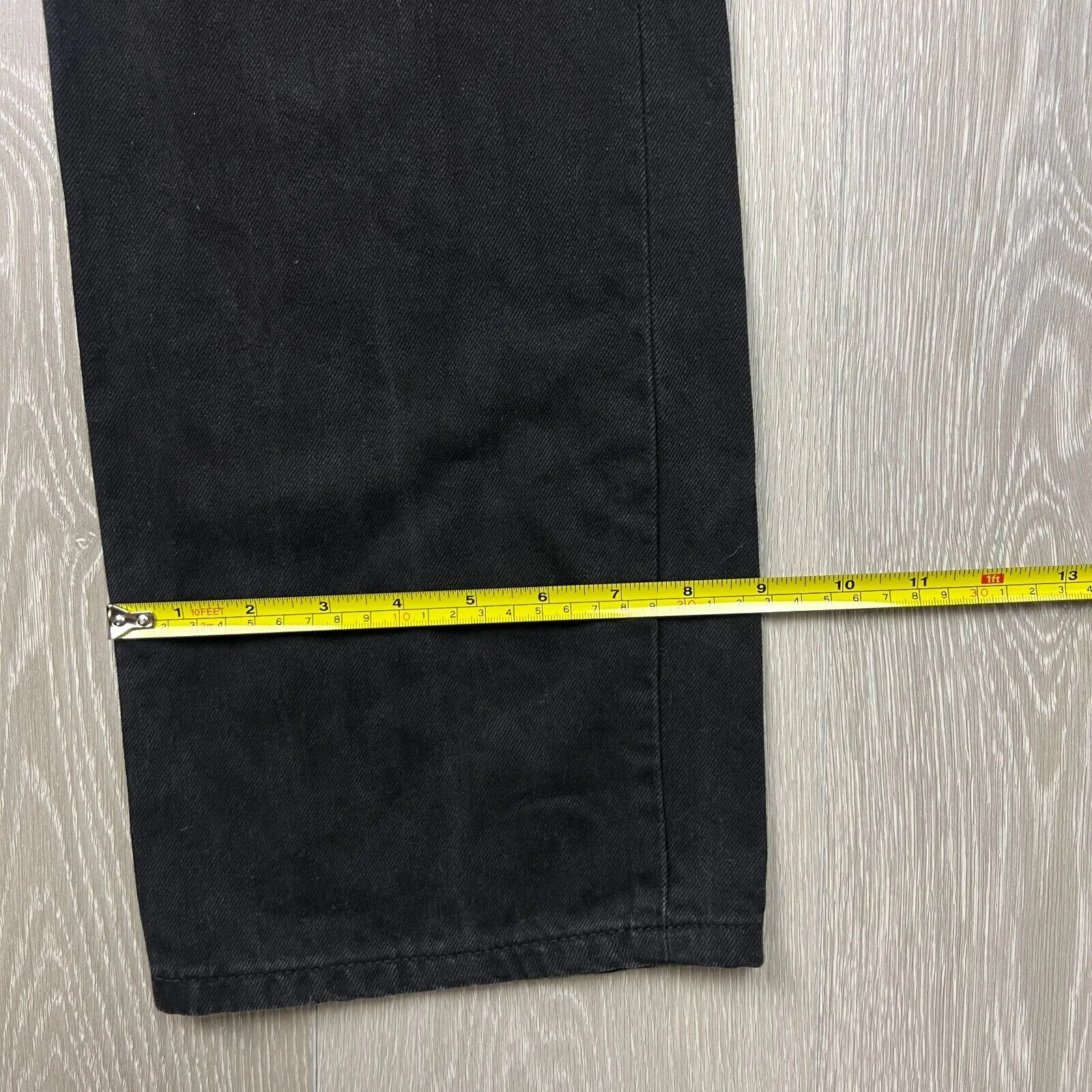 Jeanswest Mens Black Slim Straight Denim Jeans Size 38