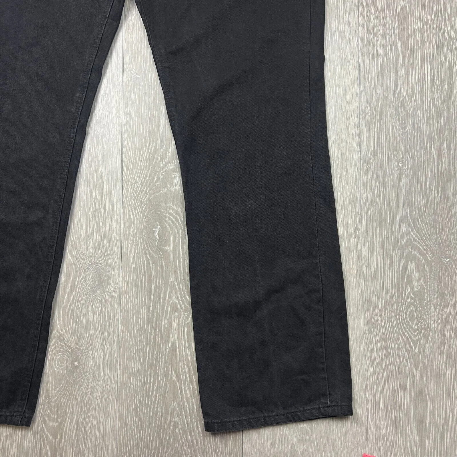 Jeanswest Mens Black Slim Straight Denim Jeans Size 38