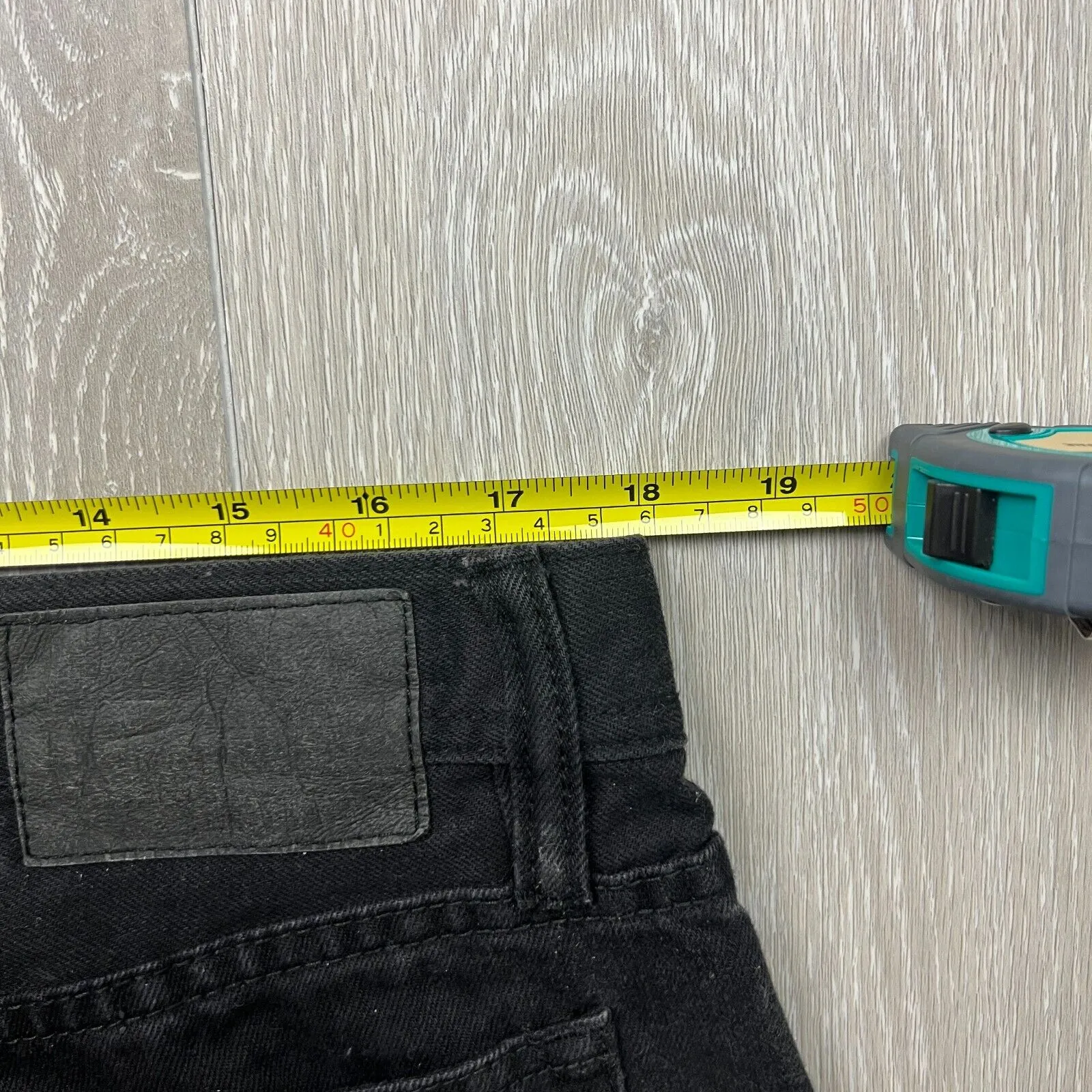 Jeanswest Mens Black Slim Straight Denim Jeans Size 38