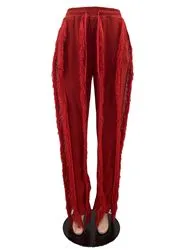 Jenna Casual Tassels Wide Leg Trousers