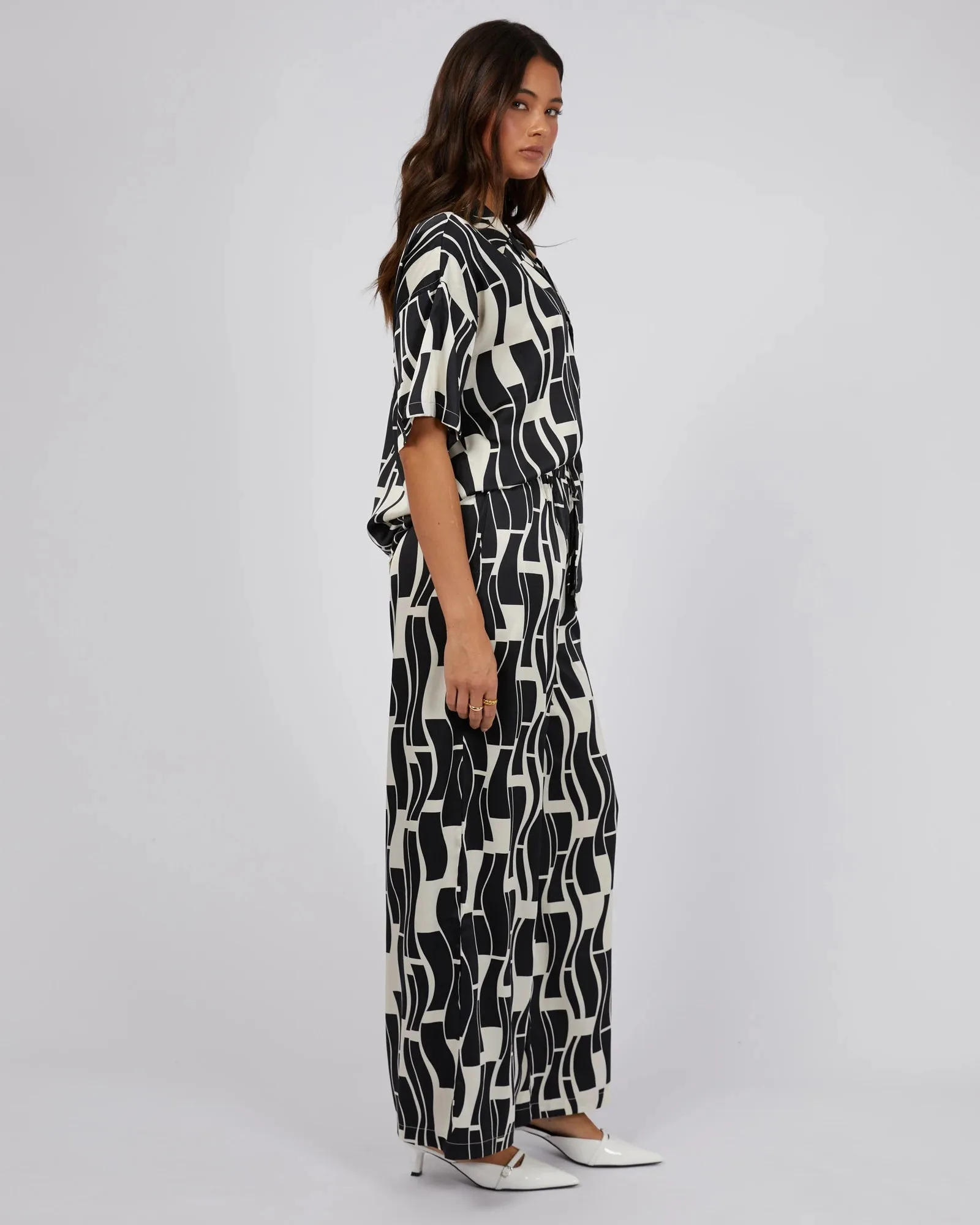 Jorge Estelle Pants - Black & White Print