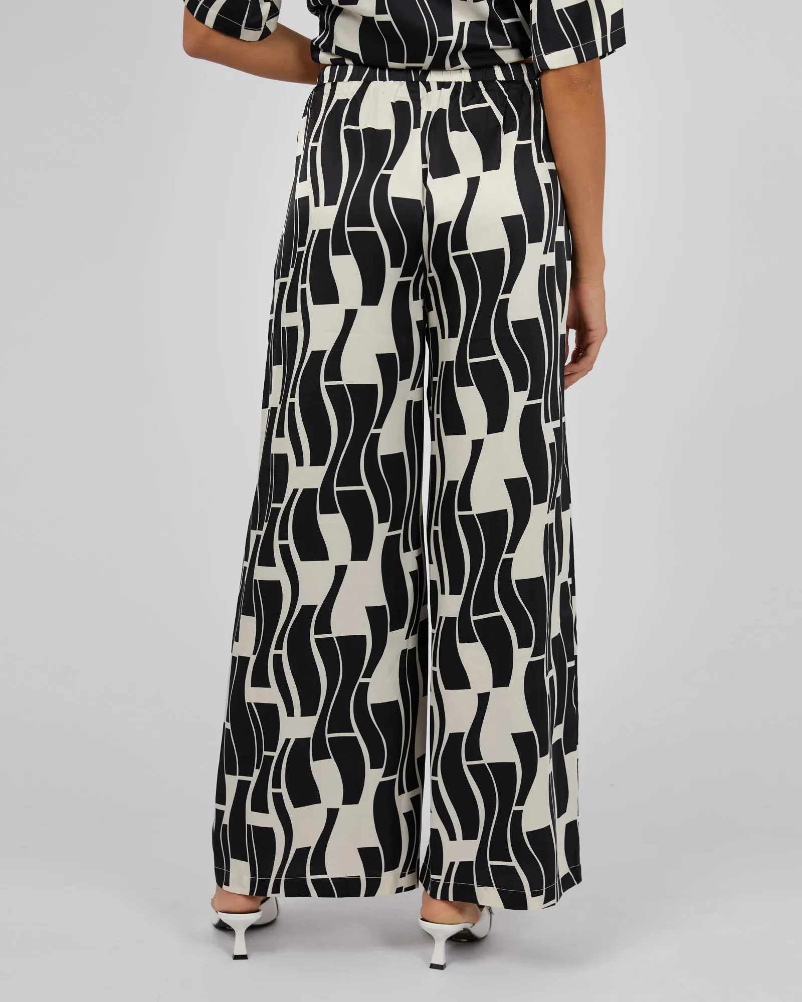 Jorge Estelle Pants - Black & White Print