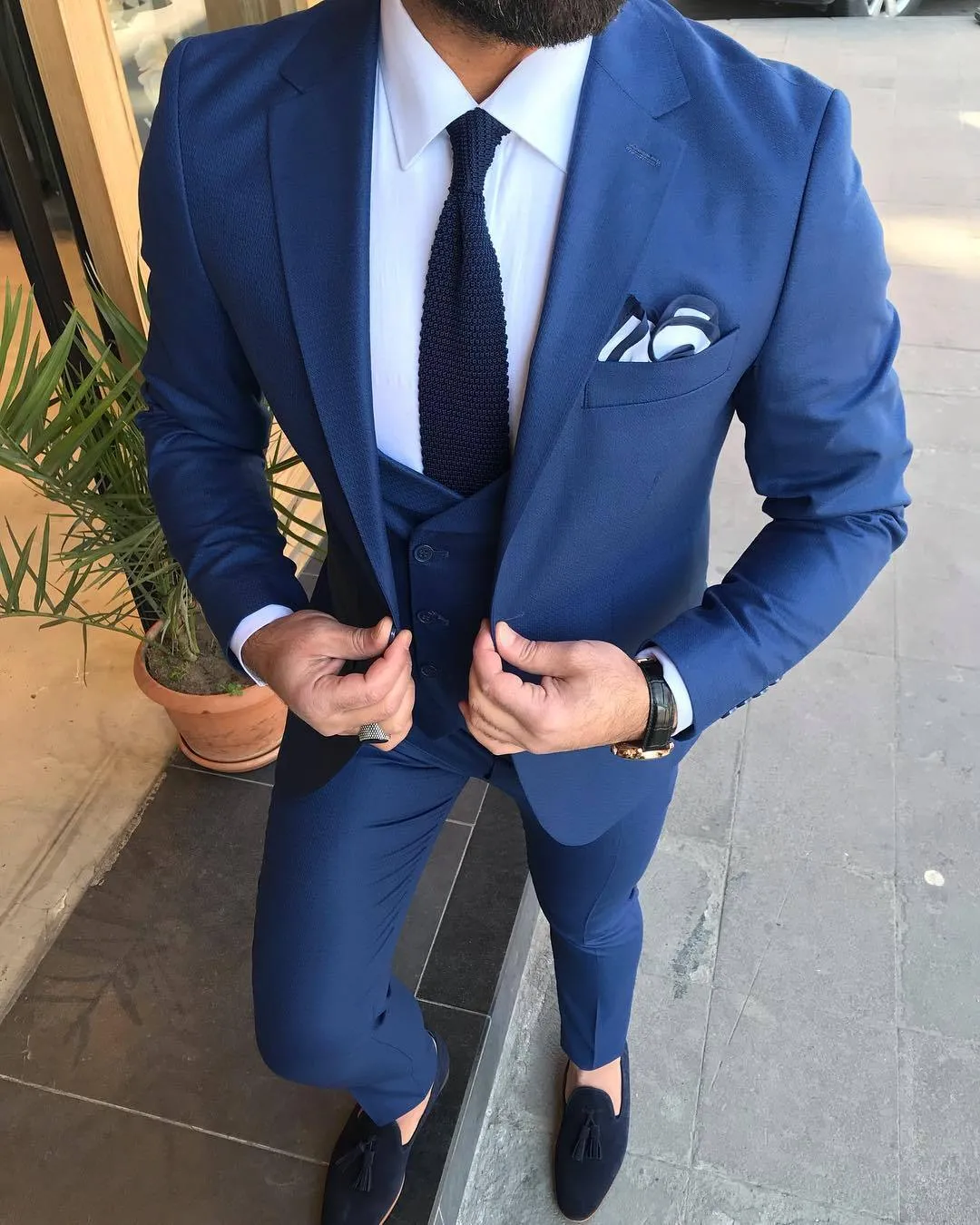 Joseph Navy Slim-Fit Suit - The Perfect Three-Piece Ensemble
