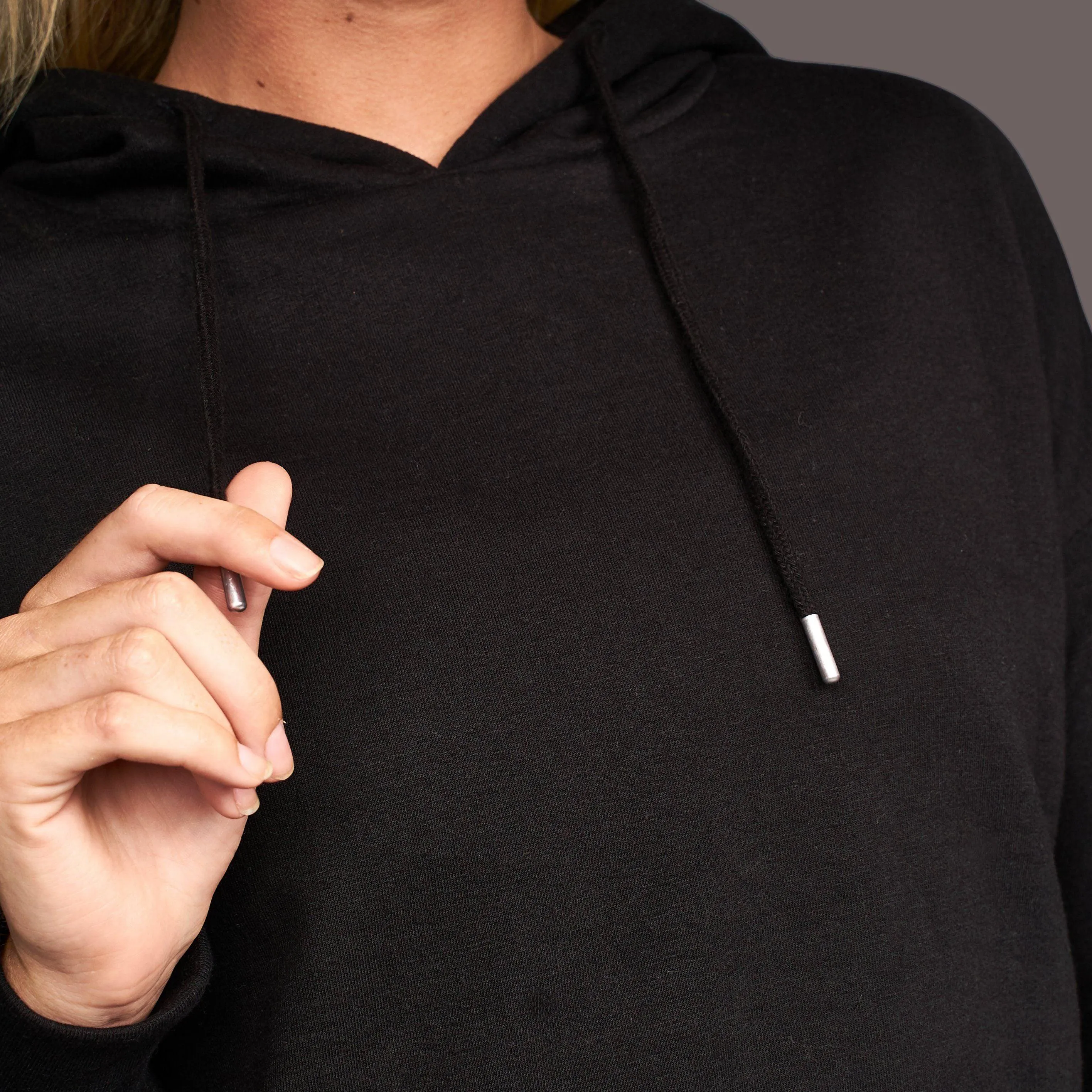 Juice Ladies Danica Crop Hoodie Black