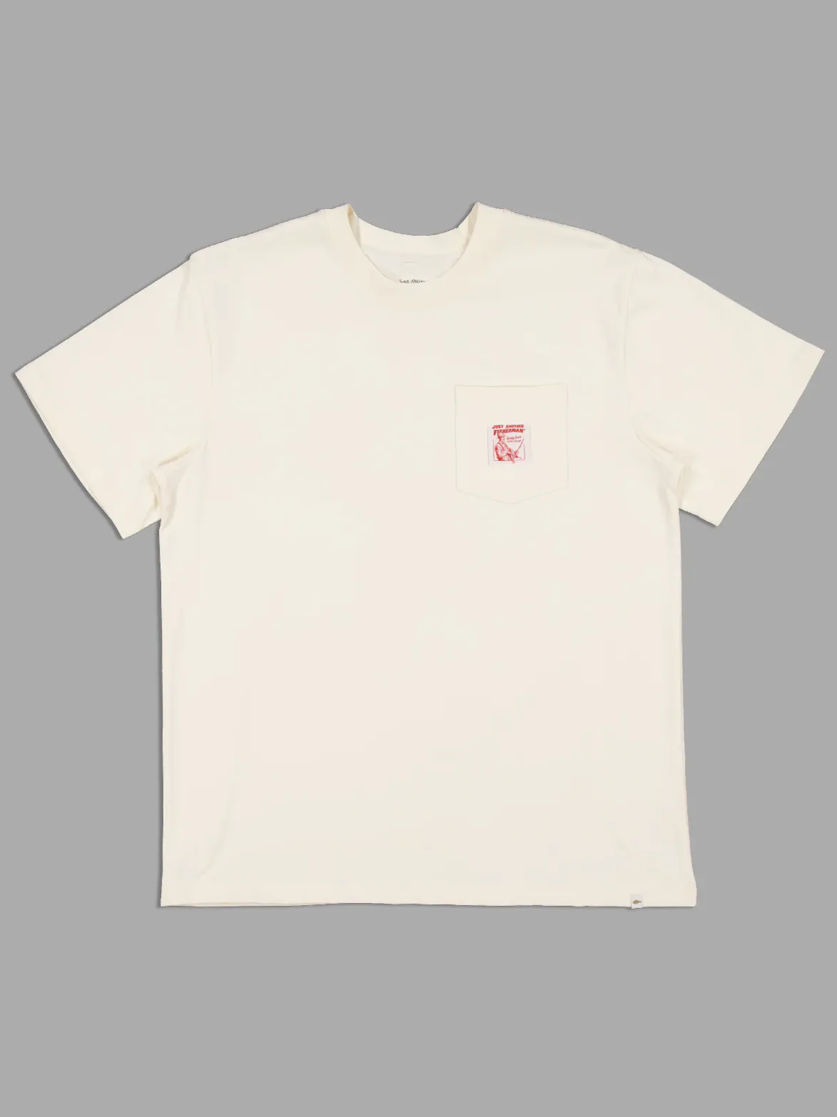 JUST ANOTHER FISHERMAN Quality Heavy Shore Tee - Antique White