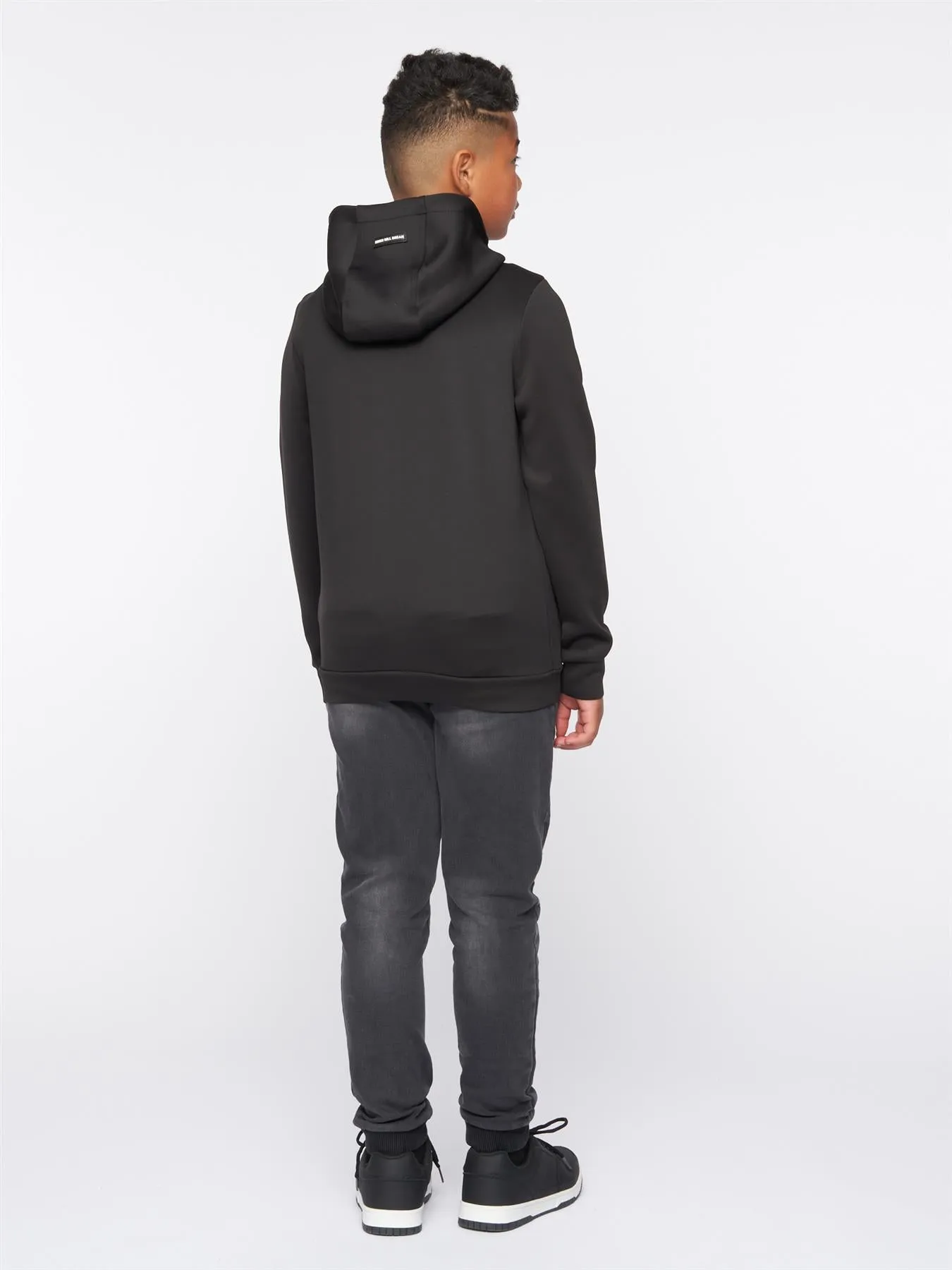 Karson Zip Thru Hood Jet Black