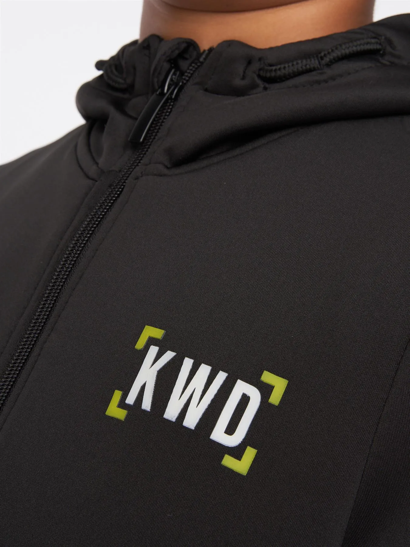 Karson Zip Thru Hood Jet Black
