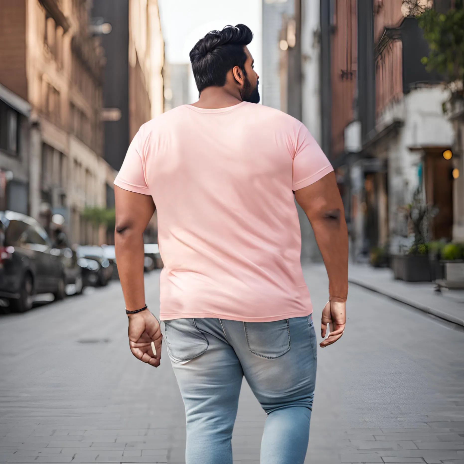 KART BLACK Men's Plus Size Just Chill Printed T-Shirts